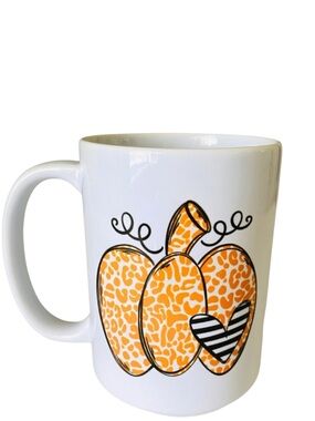 PUMPKIN FALL MUG TEA COFFEE ORANGE